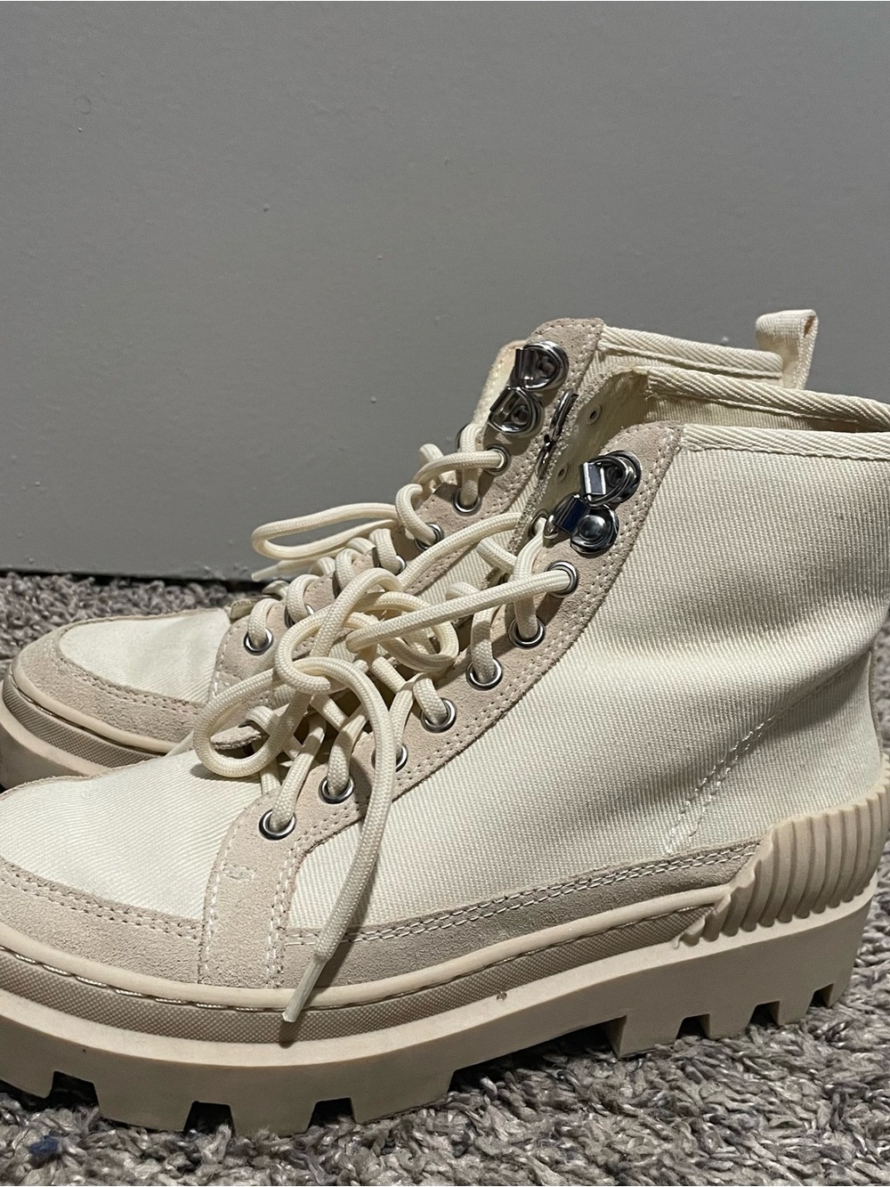 Tan Gianni Bini Combats Boots